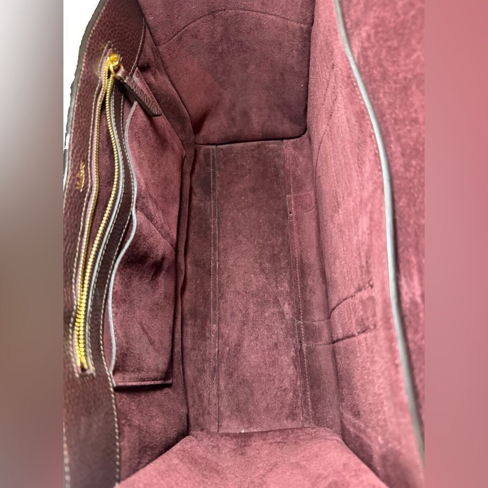 MULBERRY Oxblood Maroon Leather Classic Large Bayswater Tote Bag New Style - Picture 13 of 16